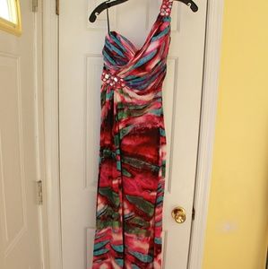 One Shoulder Prom Dress